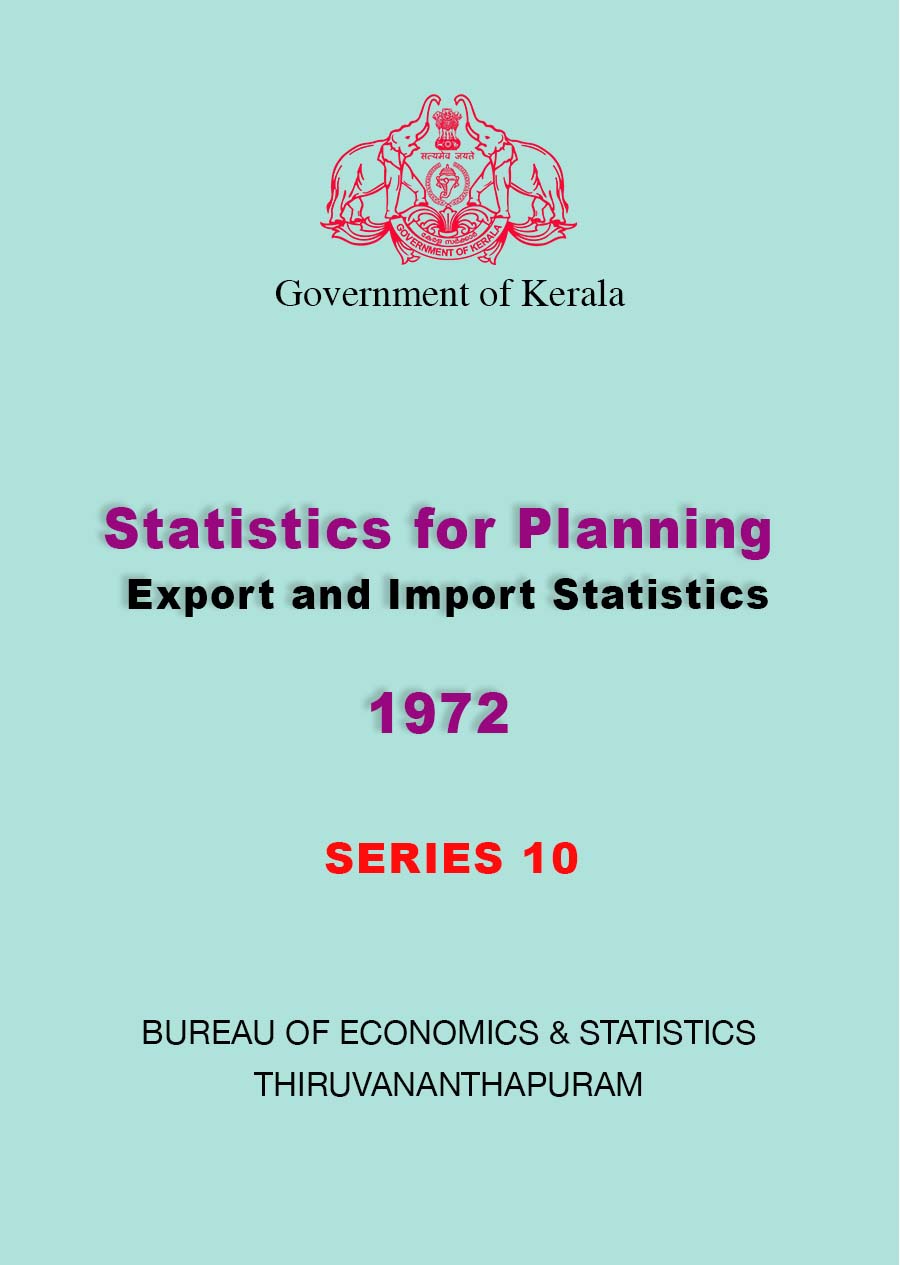 Statistics for Planning 1972- Export and Import Statistics
