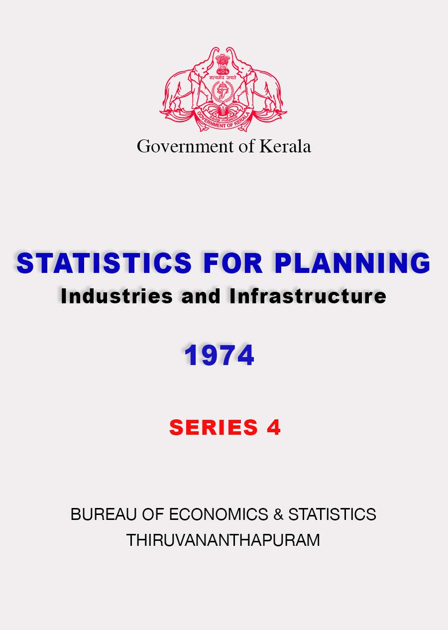 Statistics for Planning- Industries and Infrastructure 1972