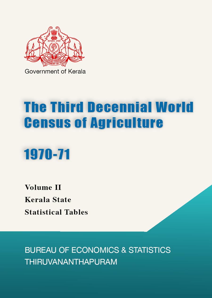 The Third Decennial World Census of Agriculture 1970-71
