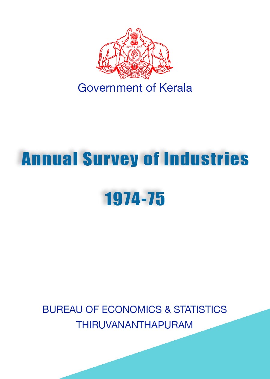 Annual Survey of Industries 1974-75