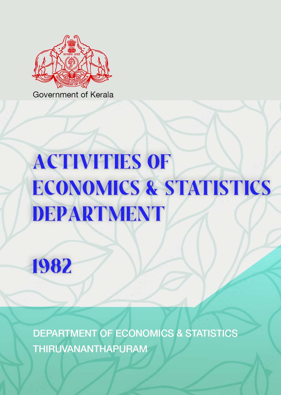 Activities of Economics & Statistics Department 1982