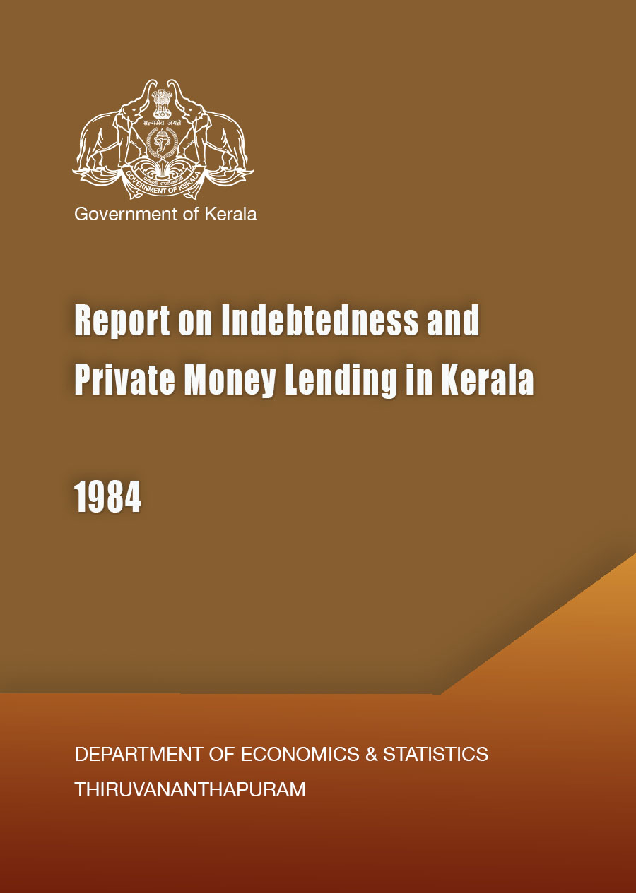 Report on Indebtedness and Private Money Lending in Kerala 1984