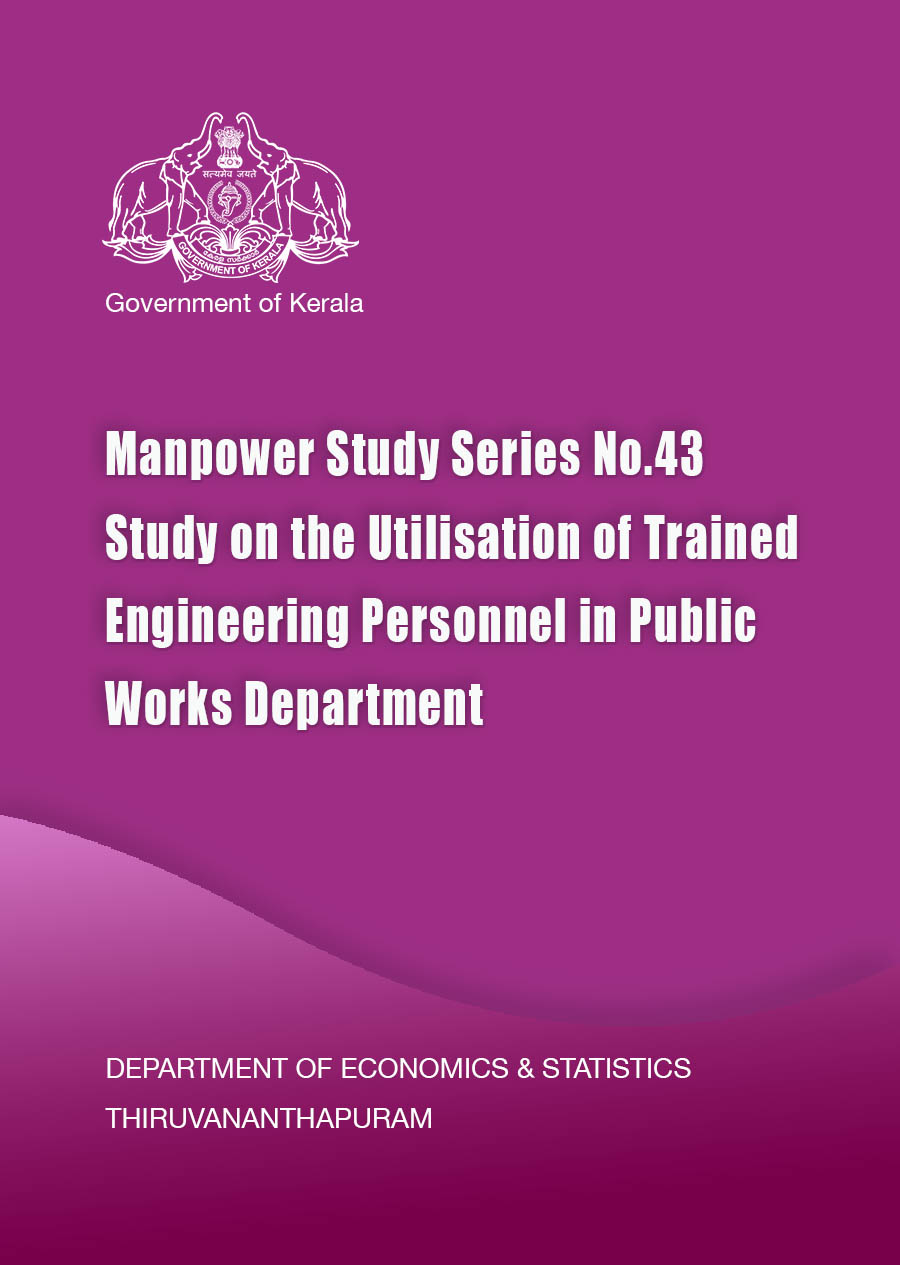 Manpower Study Series No.43 Study on the Utilisation of Trained Engineering Personnel in Public Works Department