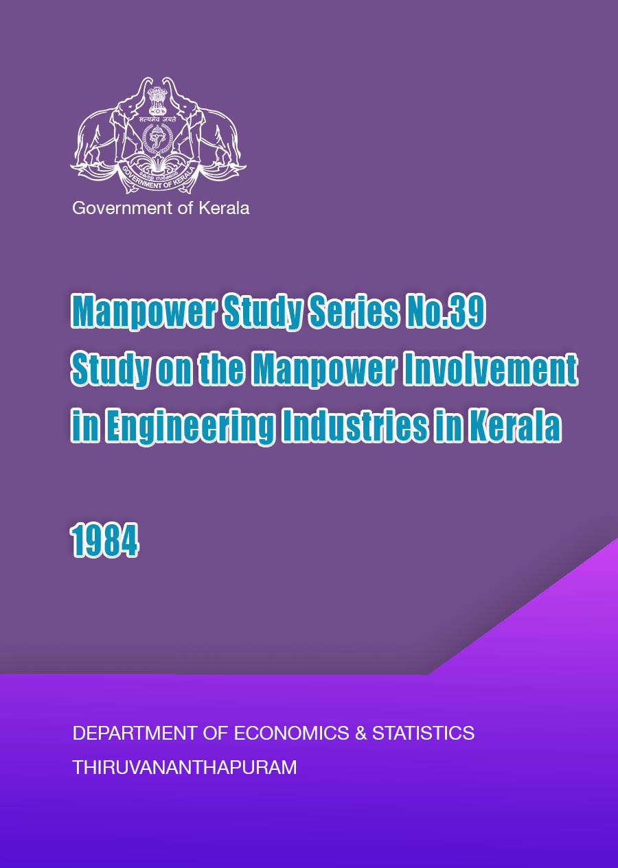 Manpower Study Series No.39 Study on the Manpower Involvement in Engineering Industries in Kerala