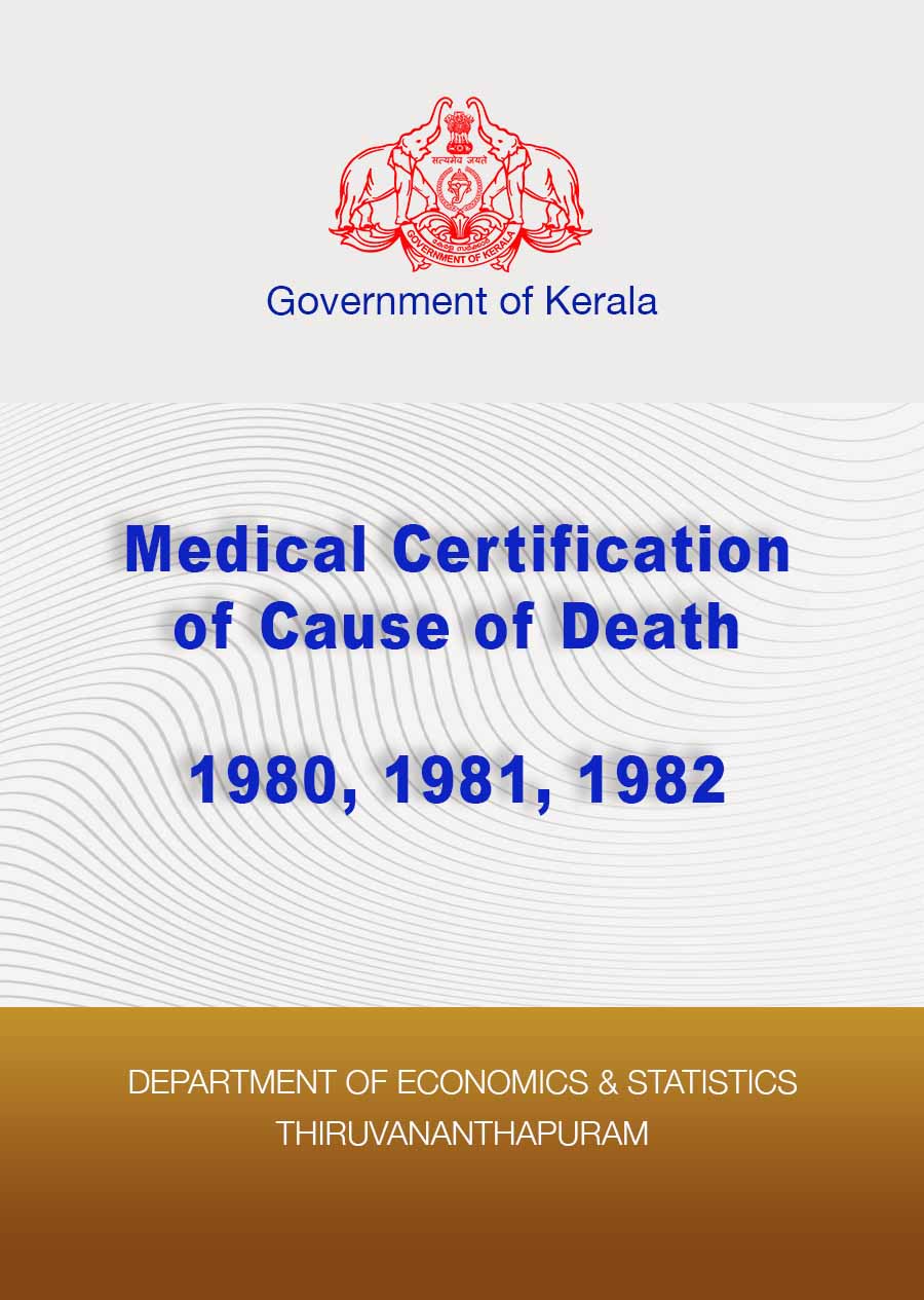Medical Certification of Cause of Death 1980, 1981, 1982