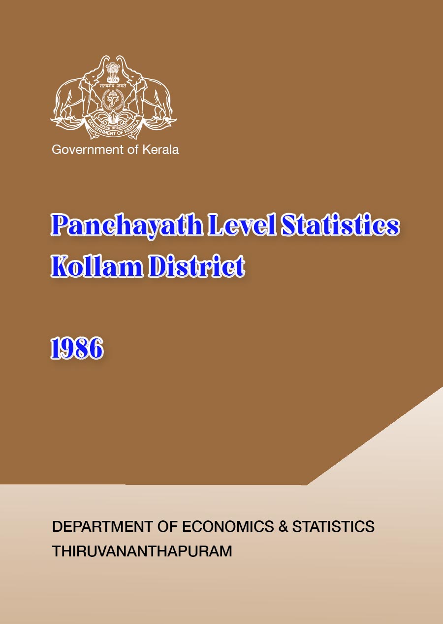 Panchayath Level Statistics Kollam District 1986