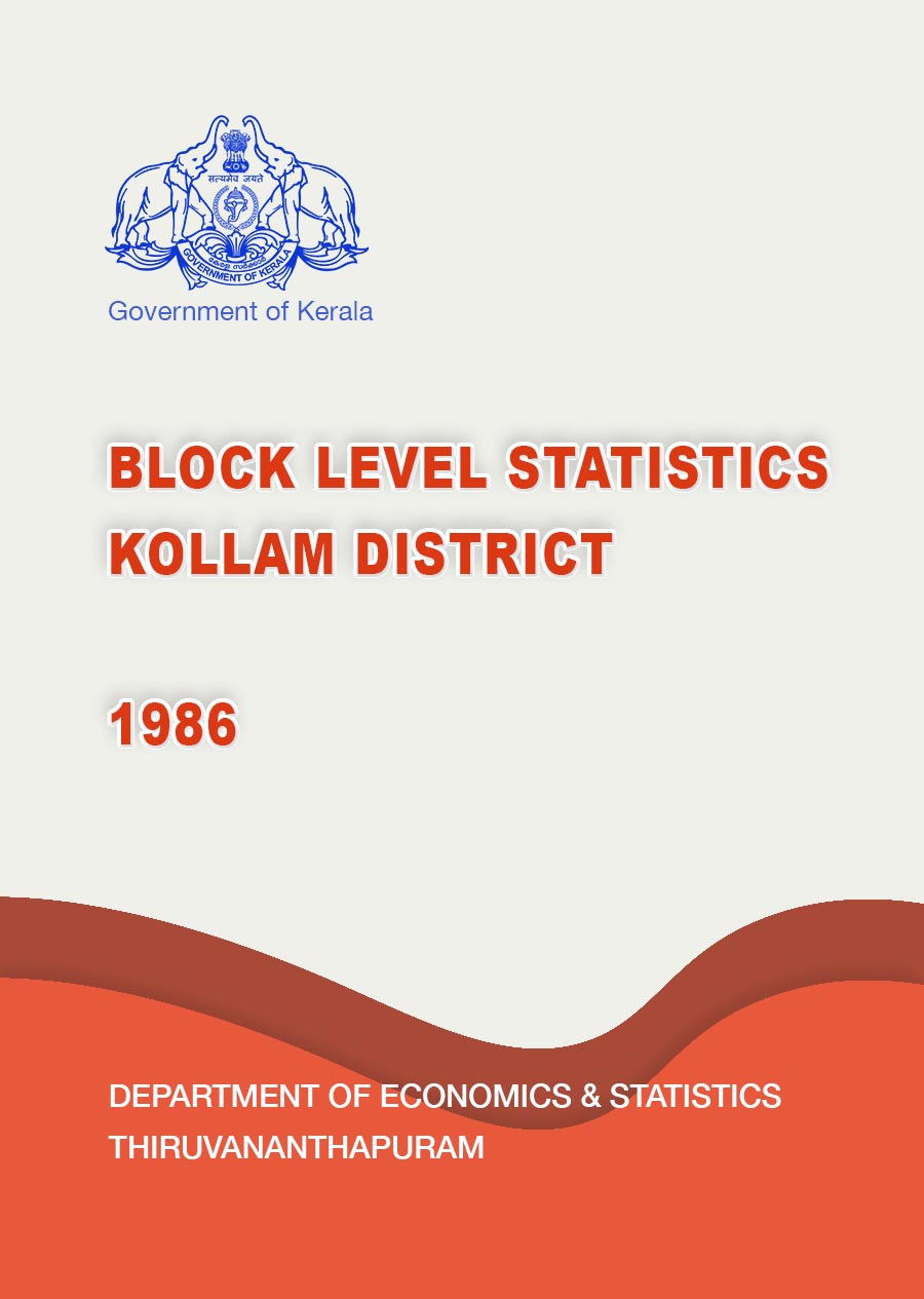 Block Level Statistics Kollam District 1986