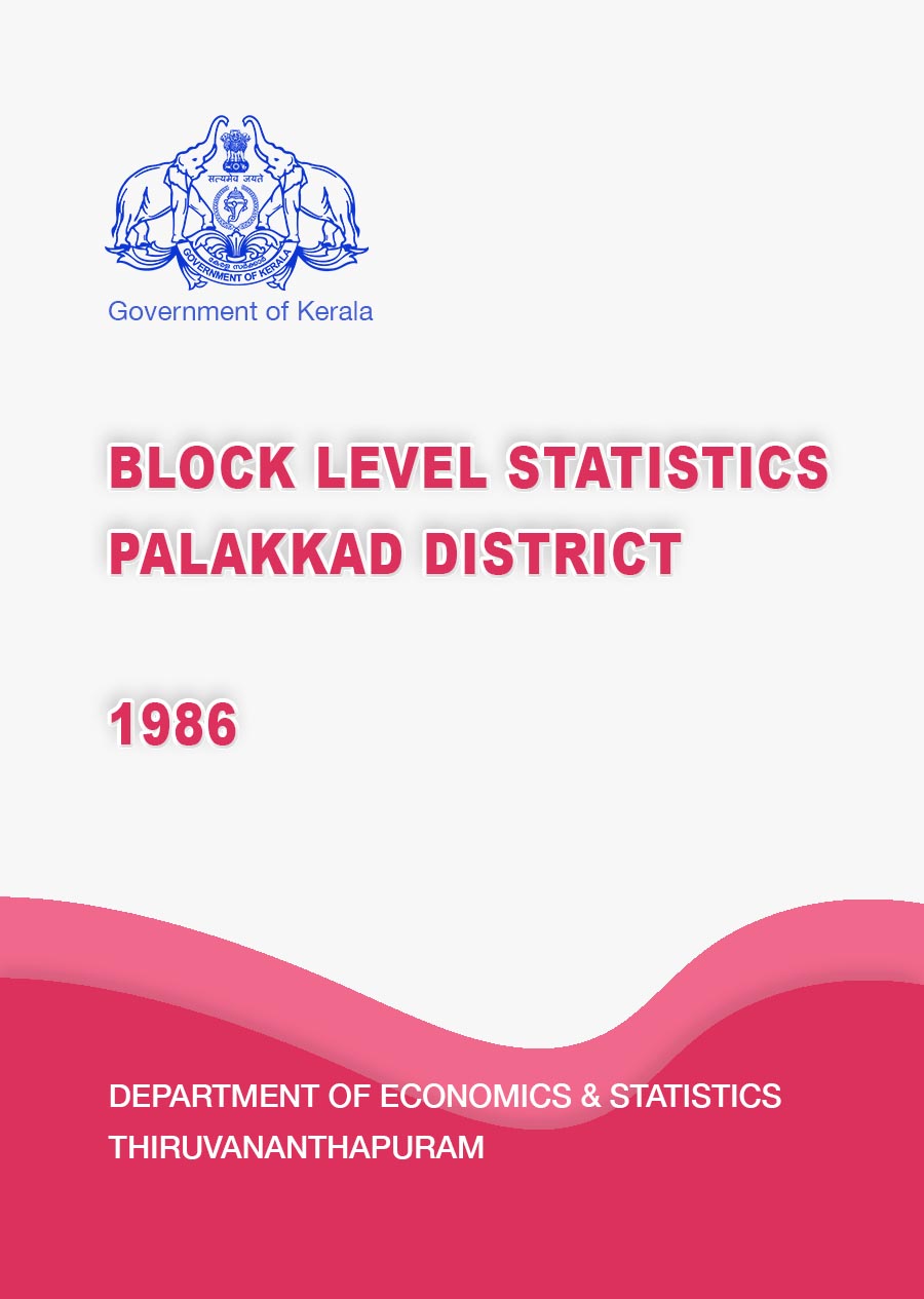 Block Level Statistics Palakkad District 1986