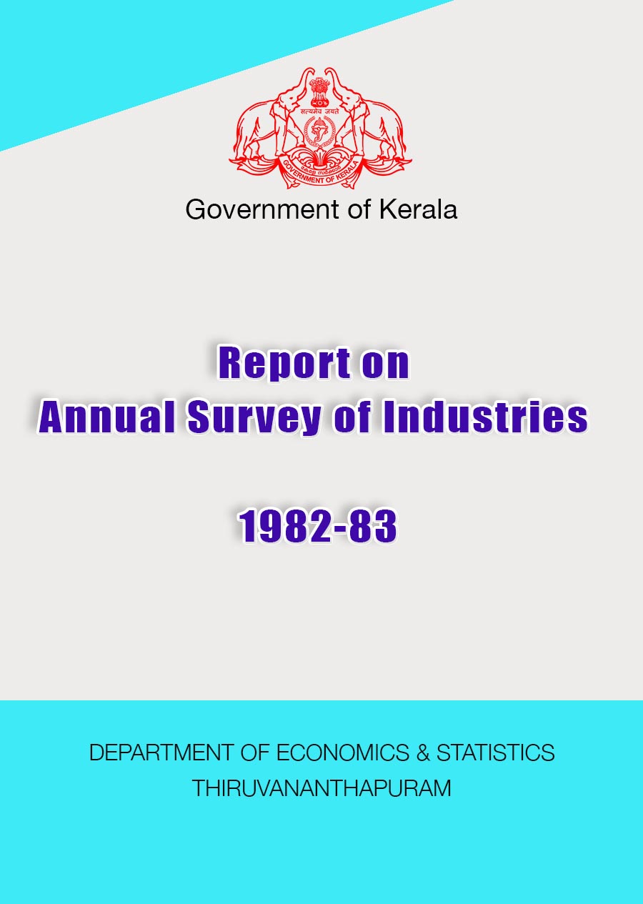 Report on Annual Survey of Industries 1982-83