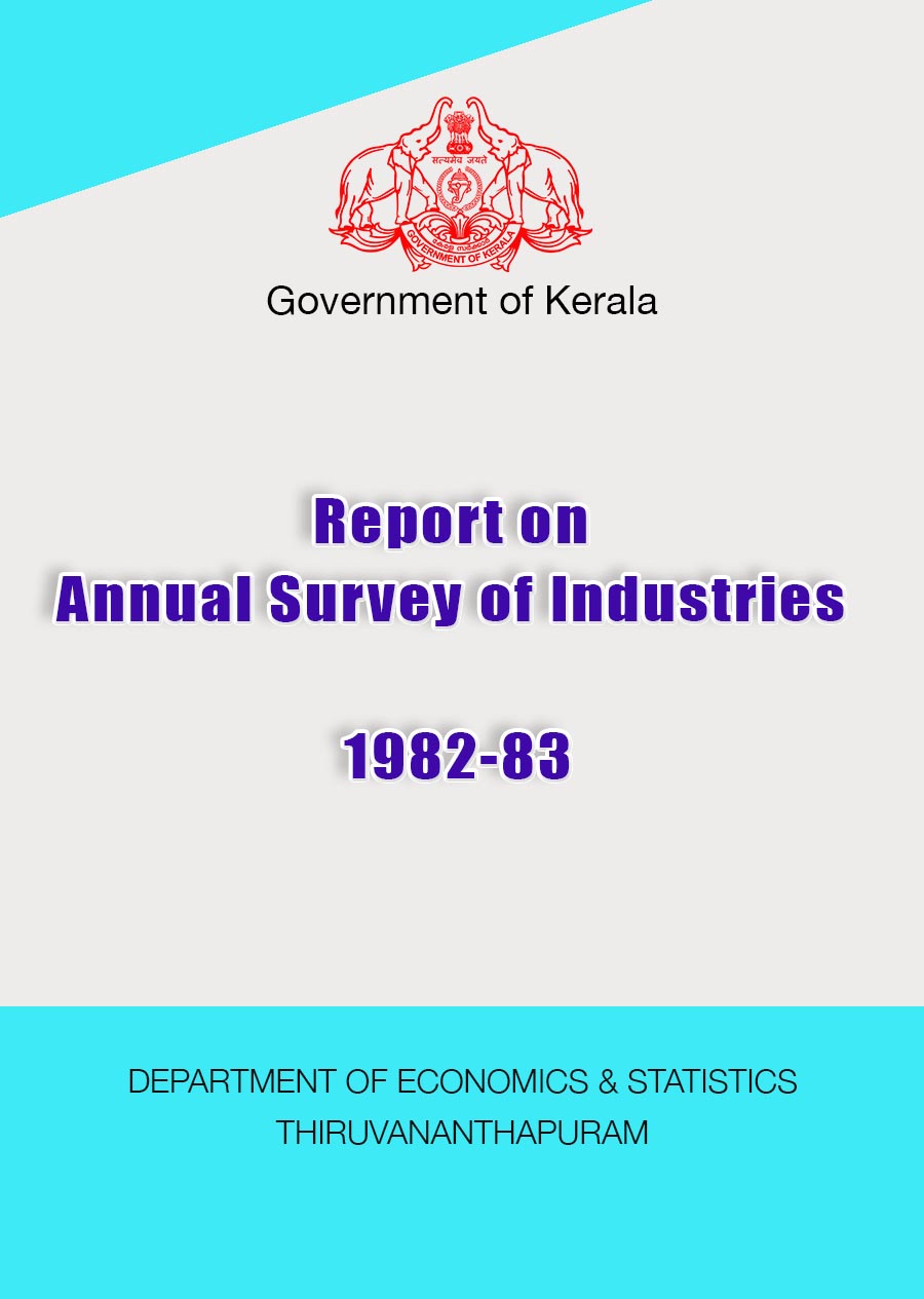 Report on Annual Survey of Industries 1982-83
