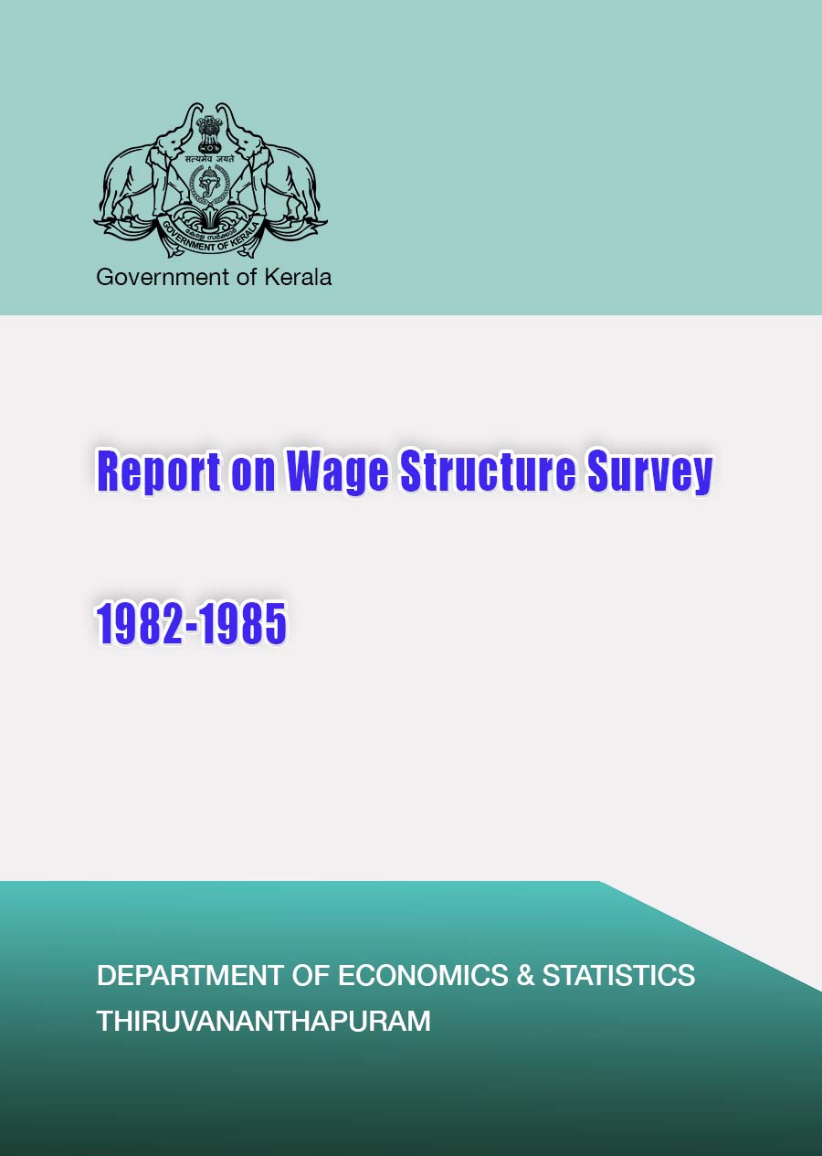 Report on Wage Structure Survey 1982-1985