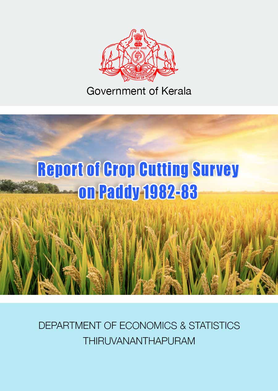 Report of Crop Cutting Survey on Paddy 1982-83