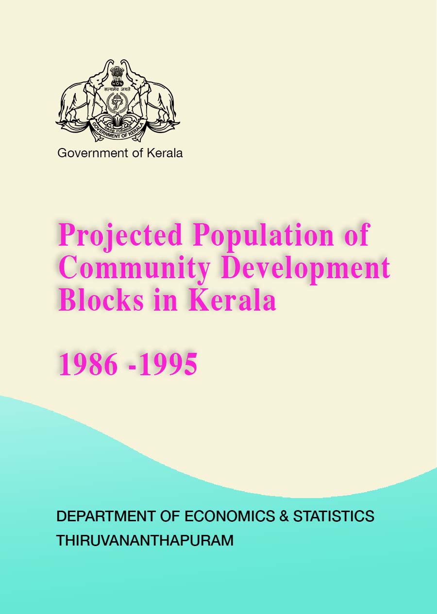 Projected Population of Community Development Blocks in Kerala 1986 -1995