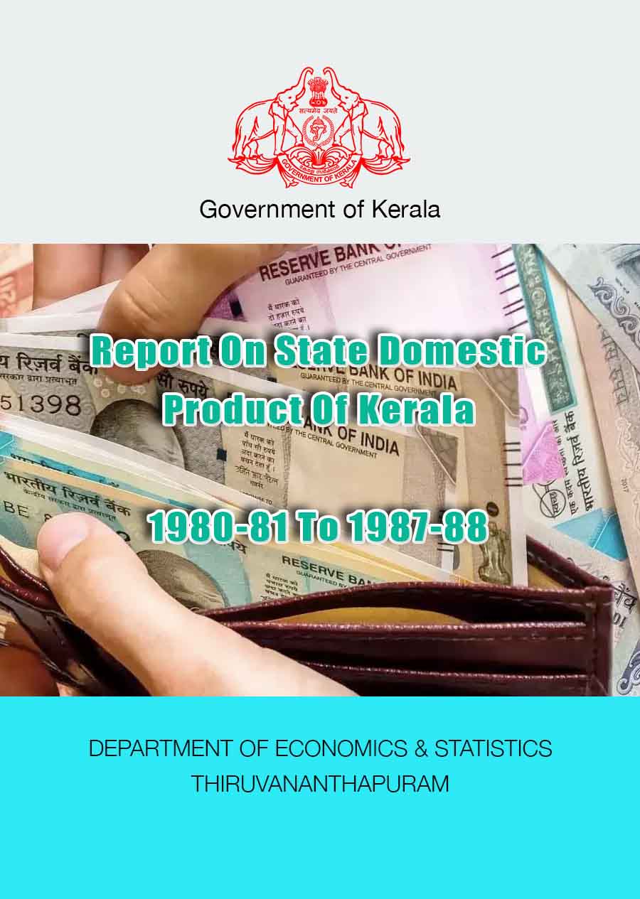 Report On State Domestic Product Of Kerala 1980-81 To 1987-88