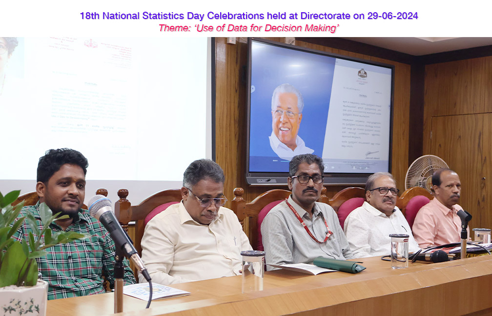 18th National Statistics Day Celebrations held on 29 June 2024 at Directorate of Economics & Statistics