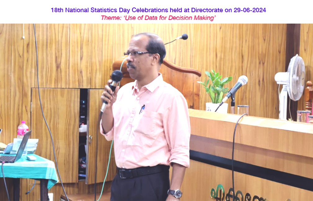 18th National Statistics Day Celebrations held on 29 June 2024 at Directorate of Economics & Statistics