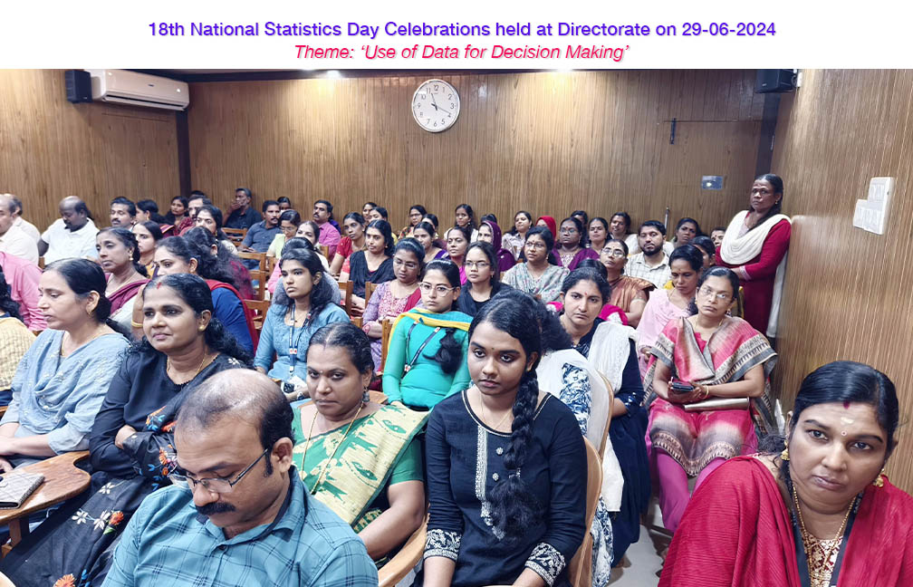18th National Statistics Day Celebrations held on 29 June 2024 at Directorate of Economics & Statistics