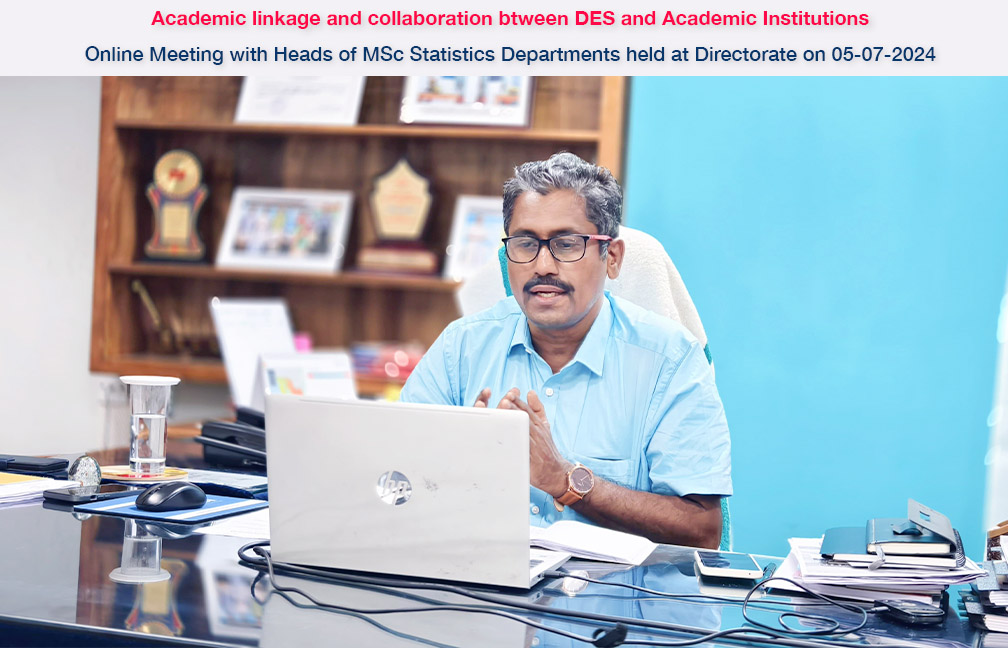 Online meeting held on 05-07-2024 with Colleges in Kerala having MSc Statistics prgramme