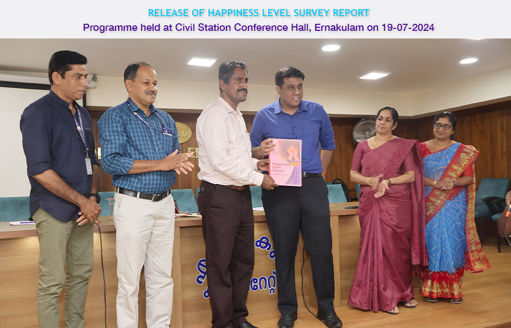 Release of Happiness Survey report held at Ernakulam on 19 July 2024