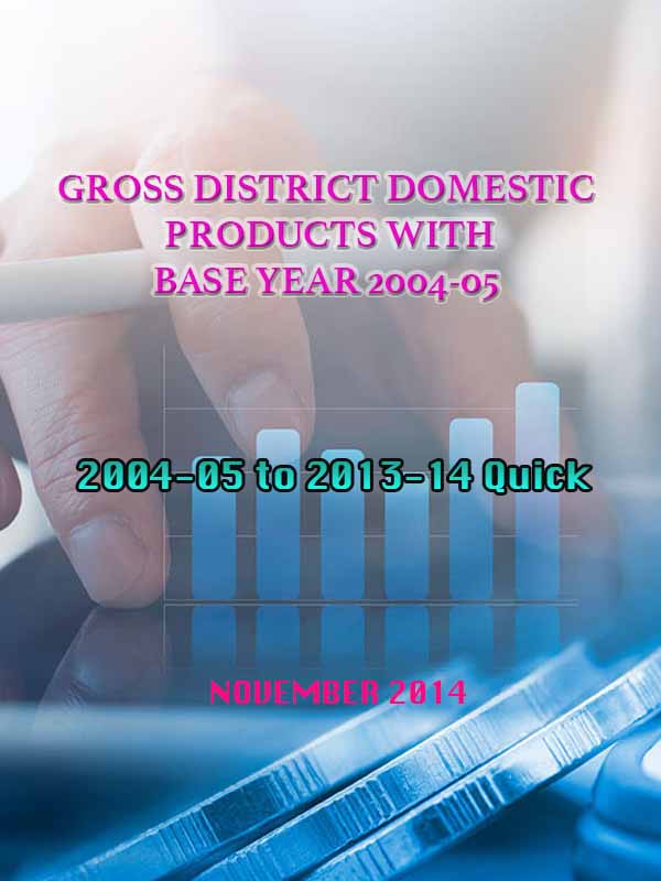 Gross district domestic product from 2004-05 to 2013-14