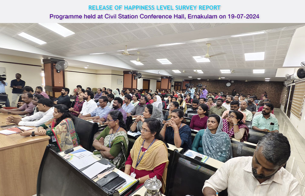 Release of Happiness Survey report held at Ernakulam on 19 July 2024
