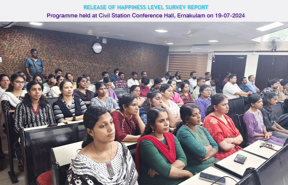 Release of Happiness Survey report held at Ernakulam on 19 July 2024