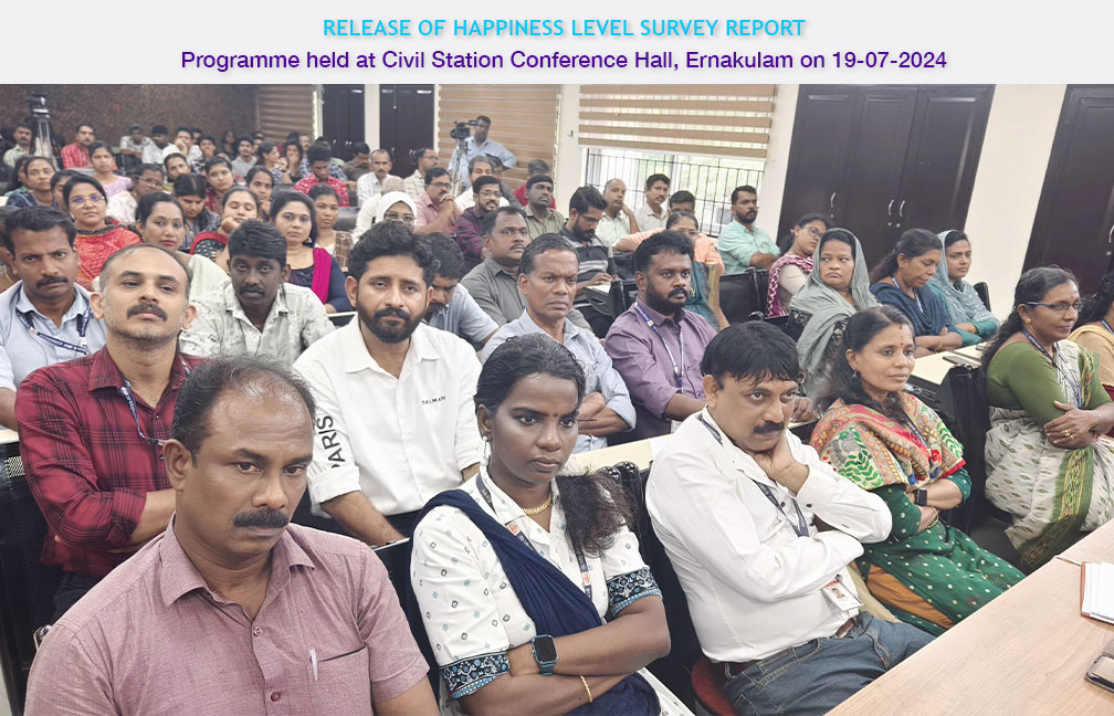 Release of Happiness Survey report held at Ernakulam on 19 July 2024