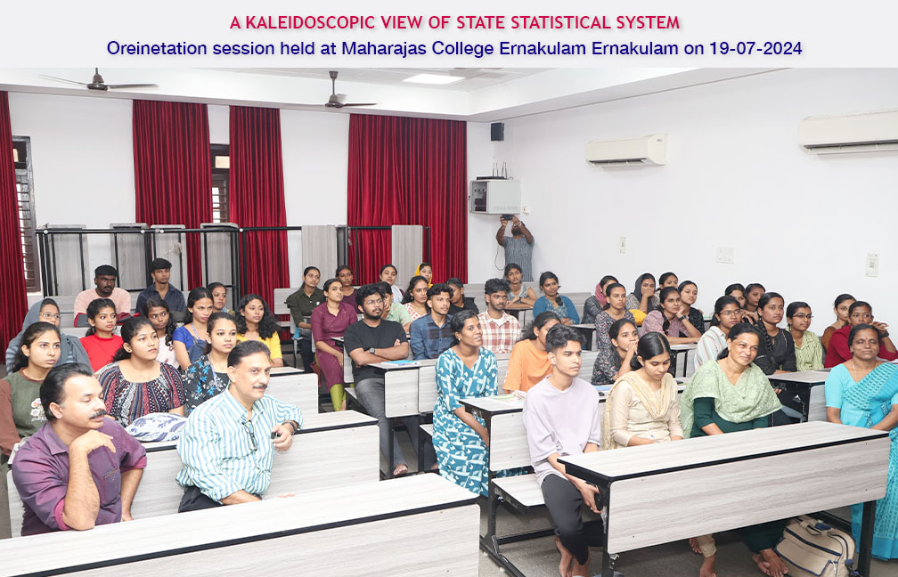 Orientation session for PG students in Maharajas College Ernakulam by Director Sreekumar B