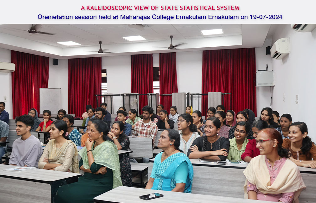 Orientation session for PG students in Maharajas College Ernakulam by Director Sreekumar B