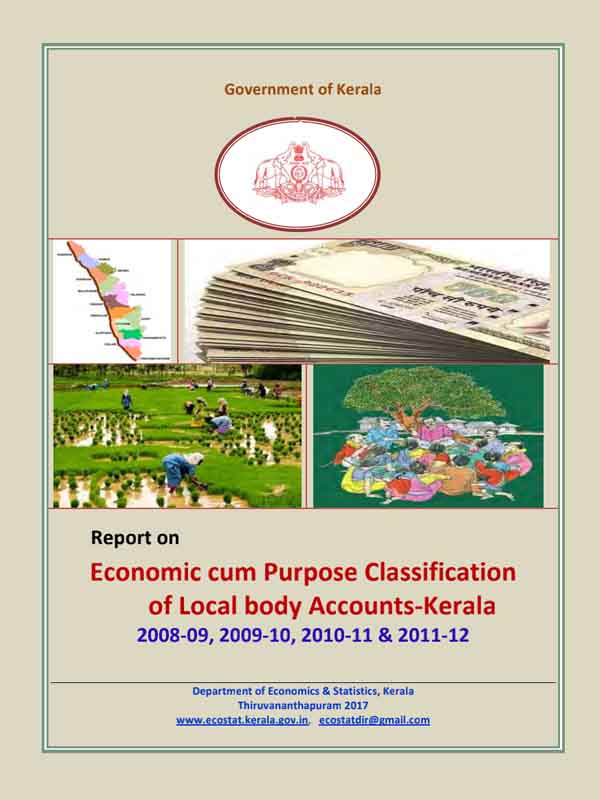 Economic cum purpose classification of local body accounts 2011-12