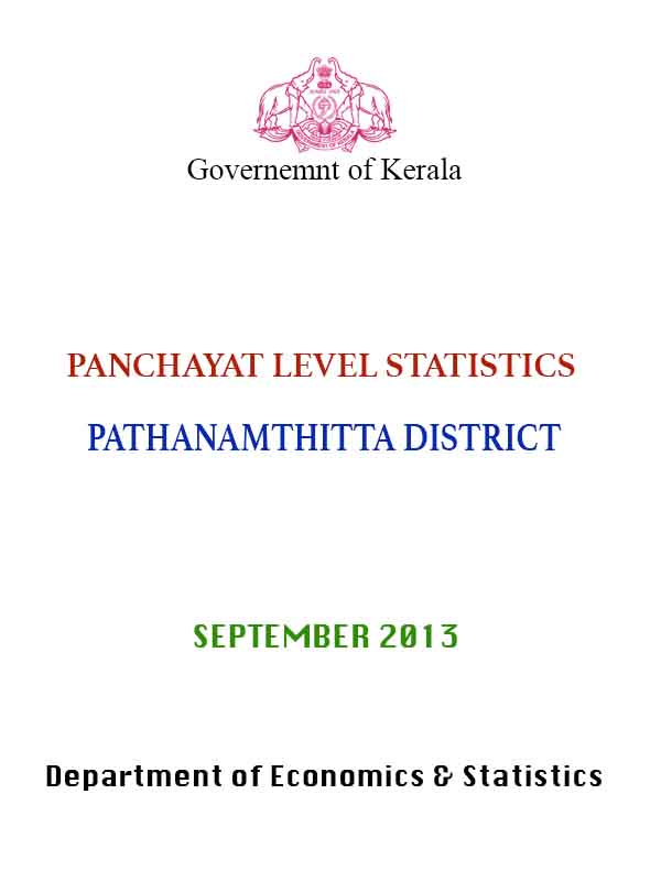 Panchayat level statistics 2011 Pathanamthitta district