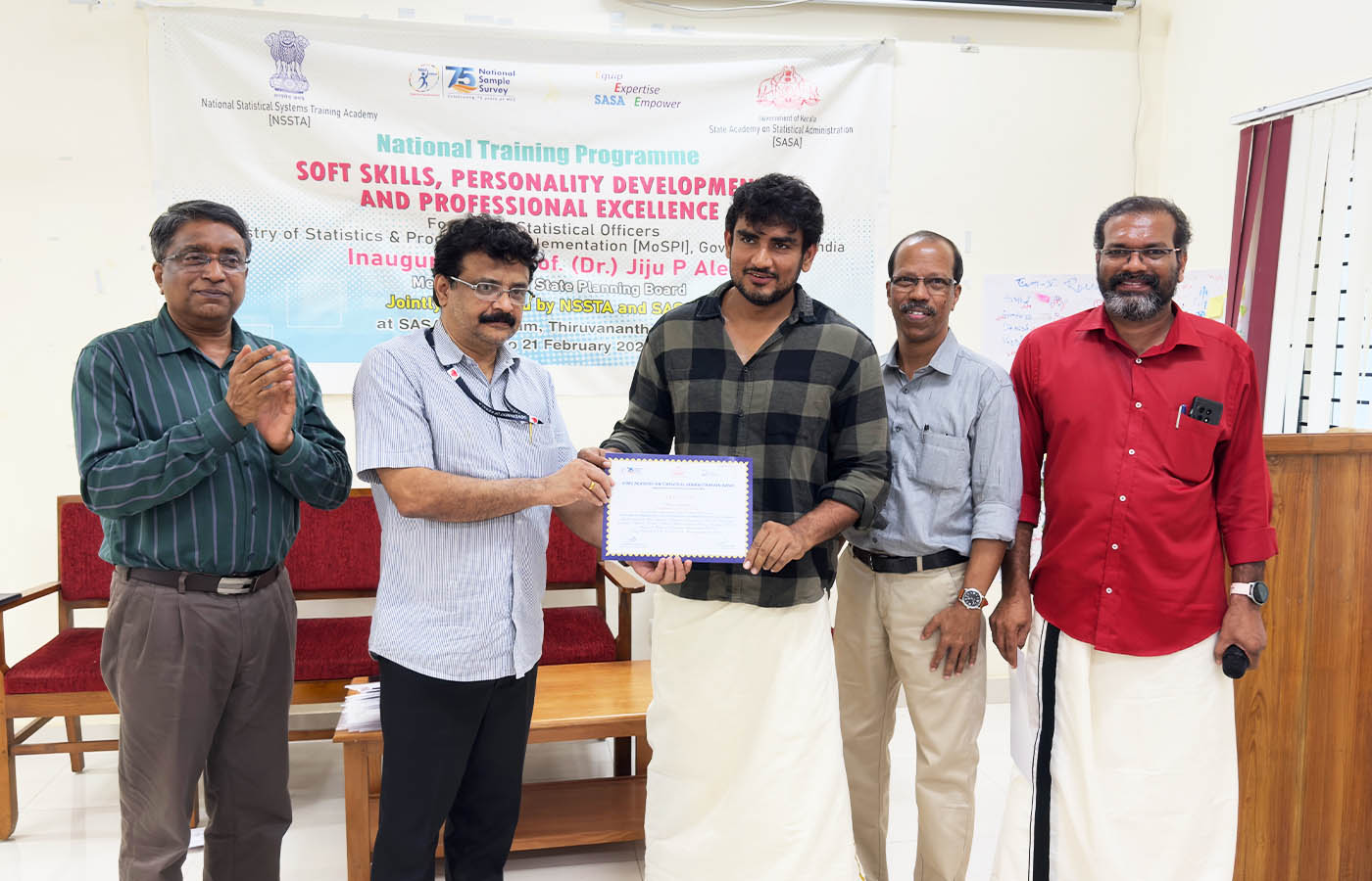 National training of JSO - certificate distribuition ceremoney held on 21-02-2024.
