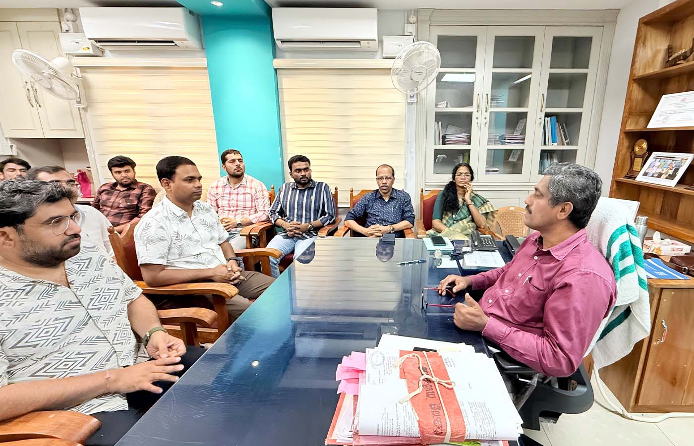 Visit of Junior Statistical Officers to the Directorate on 19-02-2025- interaction with the Director.