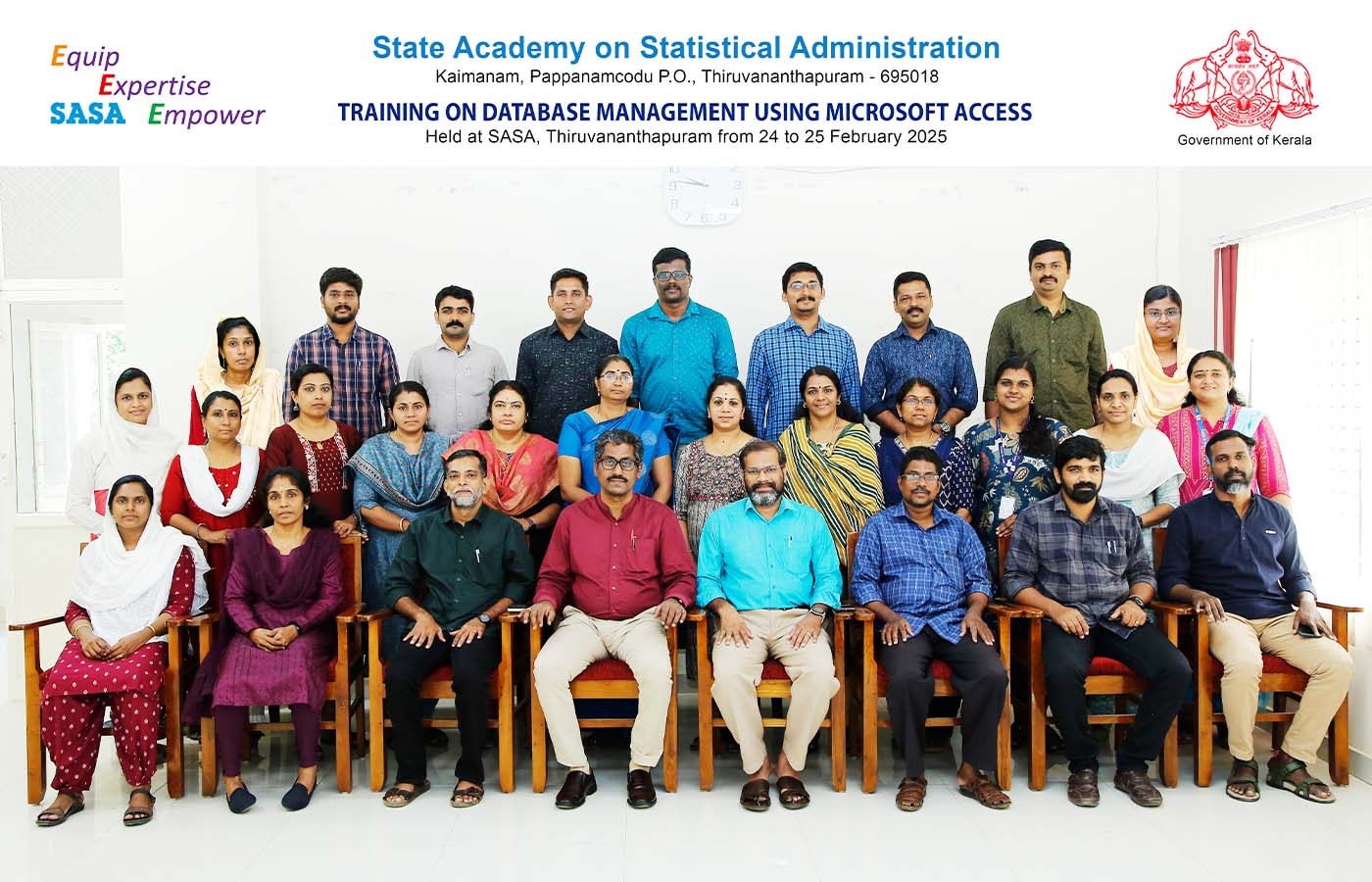 Training on Database Management in MS Access held at SASA on 24 and 25 Feb 2025.