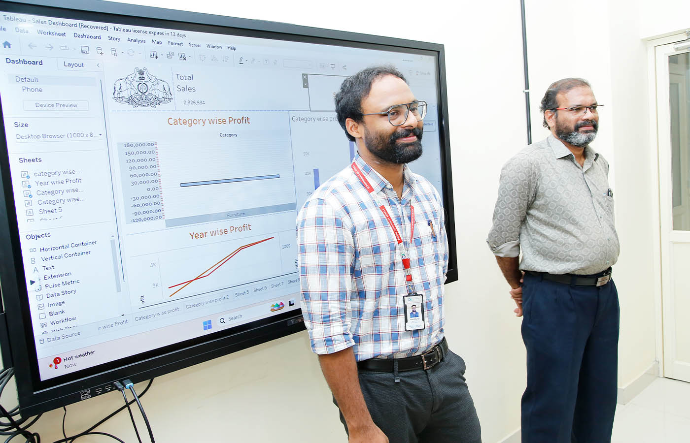 Training on Data Analytics in Tableau held at SASA from 3 to 4 March 2025.