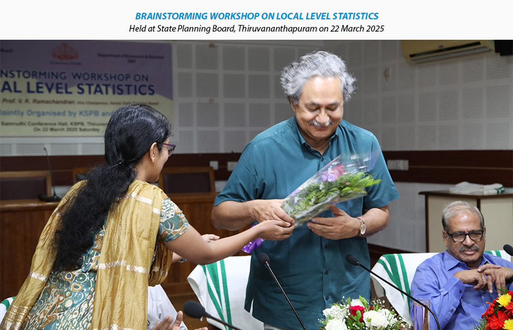 Brainstorming workshop on Local Level Statistics held at State Planning Board on 22-03-2025.