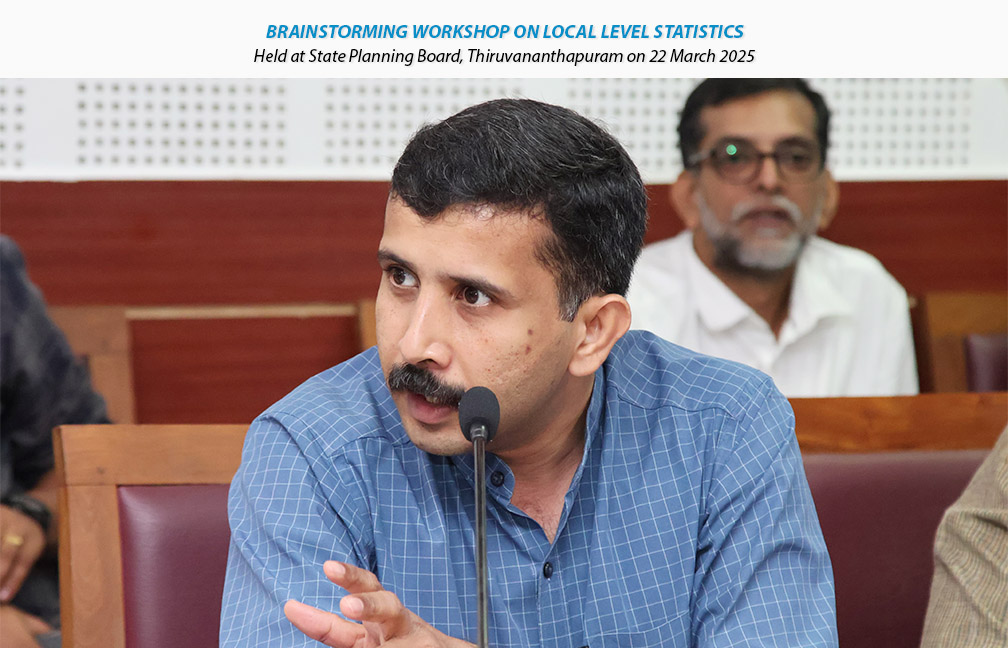 Brainstorming workshop on Local Level Statistics held at State Planning Board on 22-03-2025.