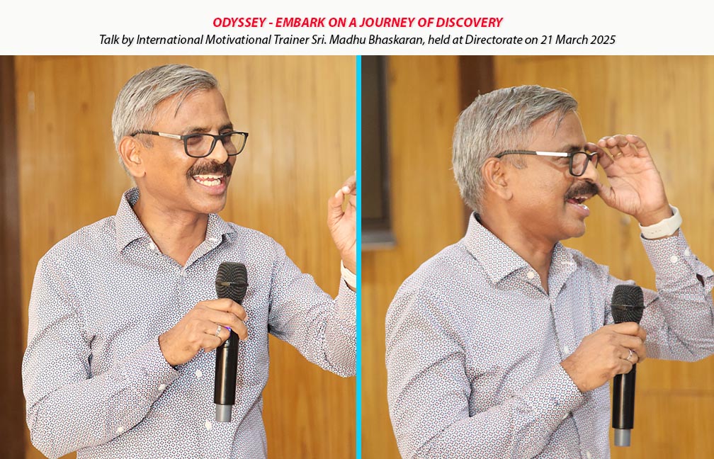 Motivational talk by Sri. Madhu Bhaskaran organised in the directorate on 21-03-2025.