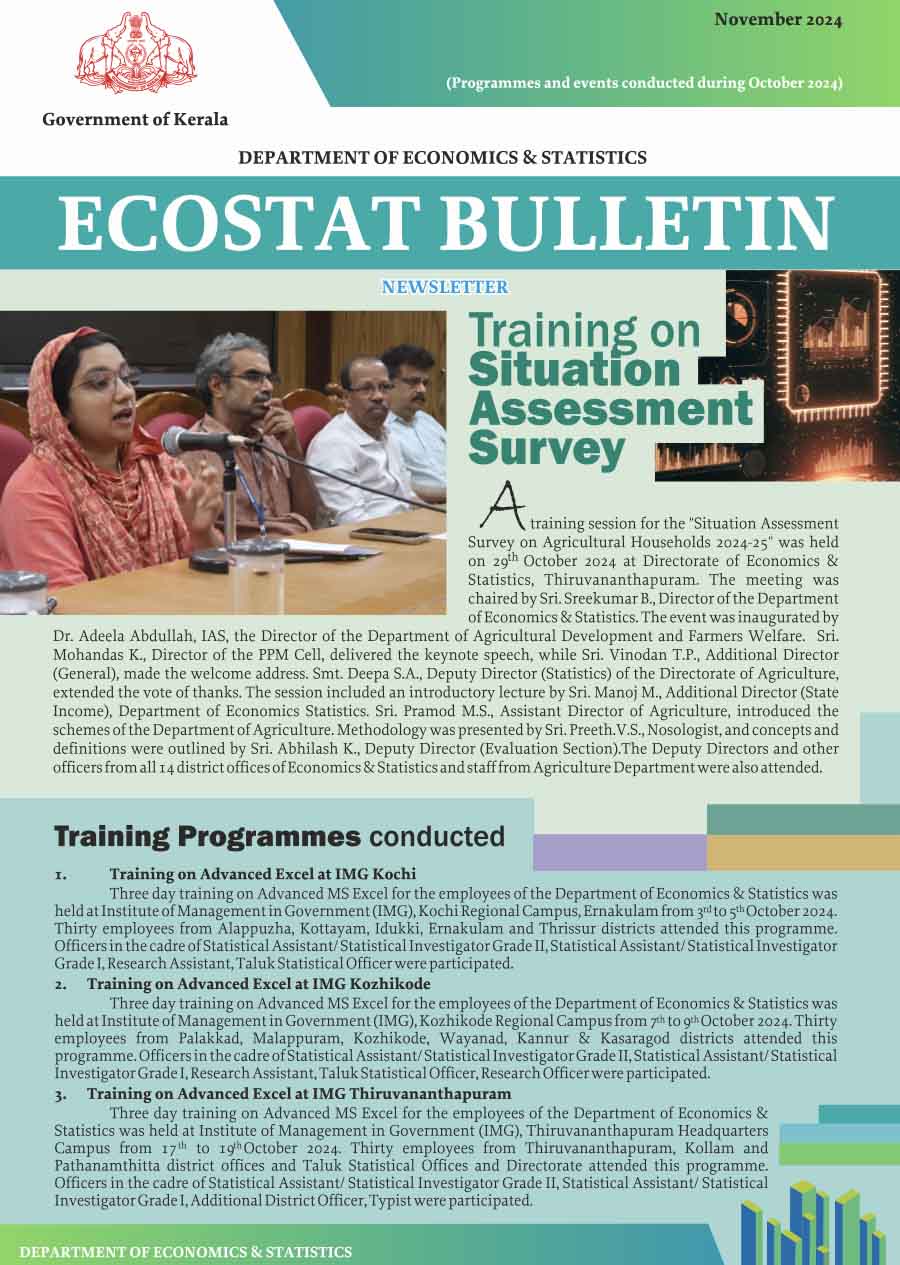 Ecostat Bulletin November 2024