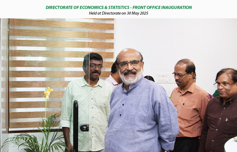Front office inauguration held at Directorate on 30-05-2025, inaugurated by Dr. T M Thomas Isaac, Former Finance Minister Kerala.