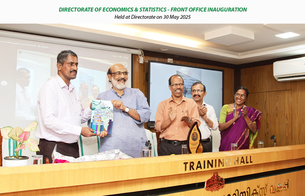 Front office inauguration held at Directorate on 30-05-2025, inaugurated by Dr. T M Thomas Isaac, Former Finance Minister Kerala.