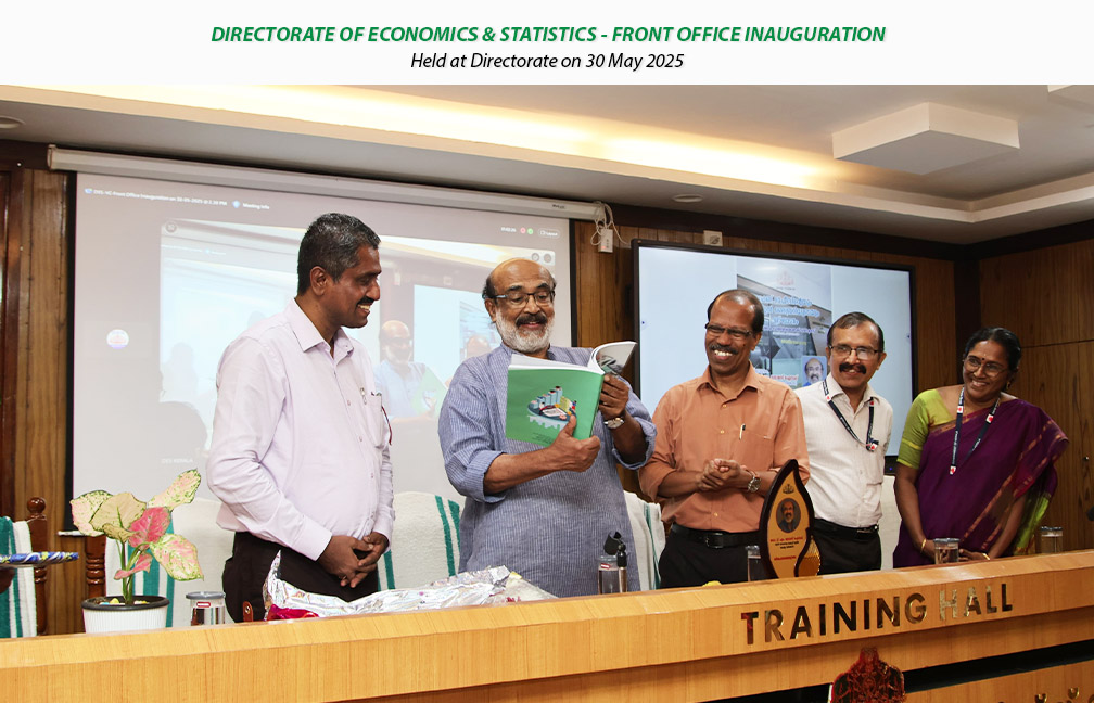 Front office inauguration held at Directorate on 30-05-2025, inaugurated by Dr. T M Thomas Isaac, Former Finance Minister Kerala.