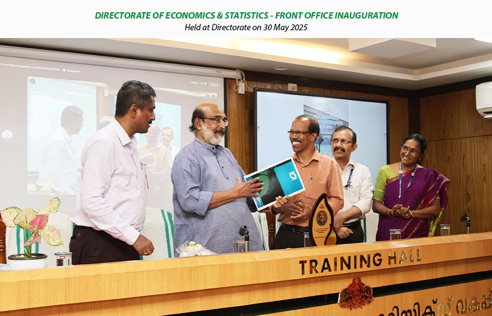 Front office inauguration held at Directorate on 30-05-2025, inaugurated by Dr. T M Thomas Isaac, Former Finance Minister Kerala.