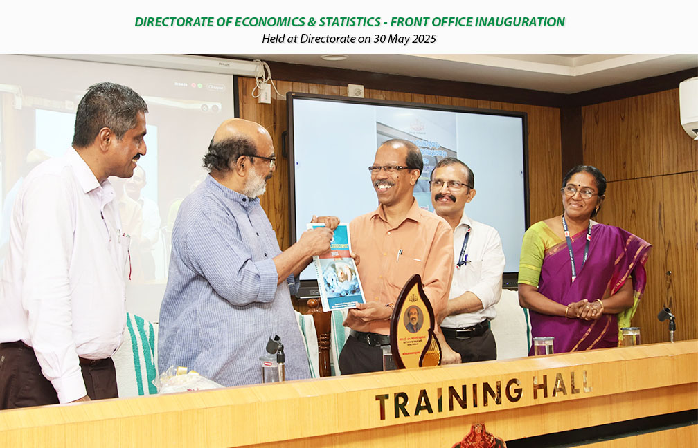 Front office inauguration held at Directorate on 30-05-2025, inaugurated by Dr. T M Thomas Isaac, Former Finance Minister Kerala.