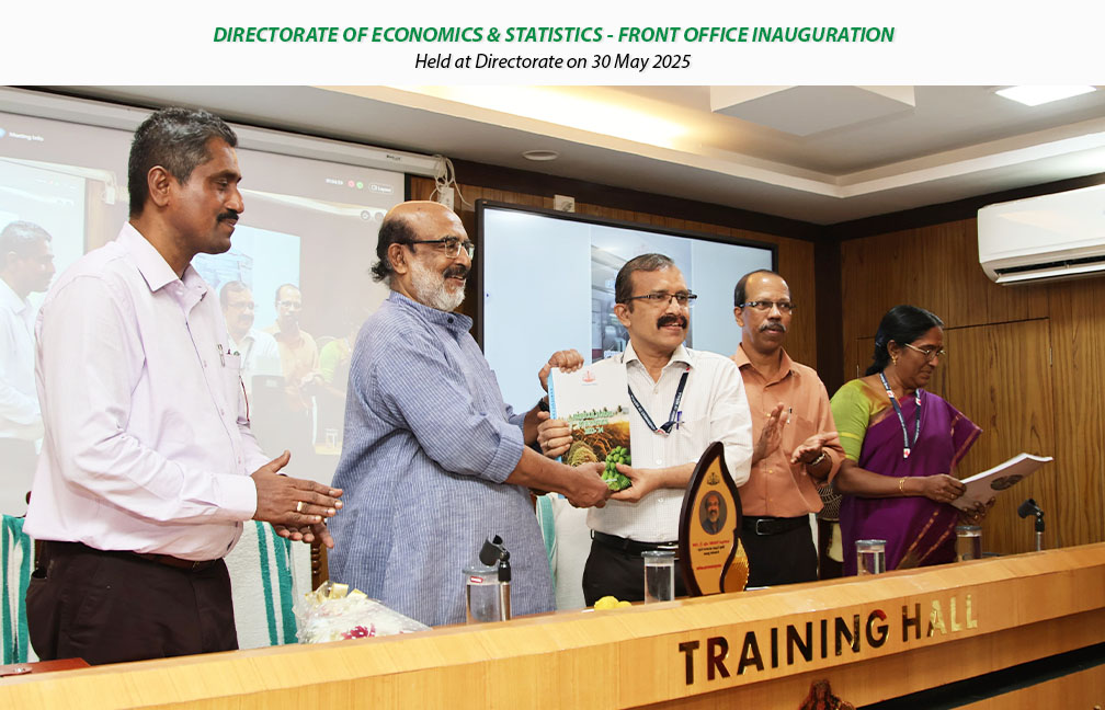 Front office inauguration held at Directorate on 30-05-2025, inaugurated by Dr. T M Thomas Isaac, Former Finance Minister Kerala.