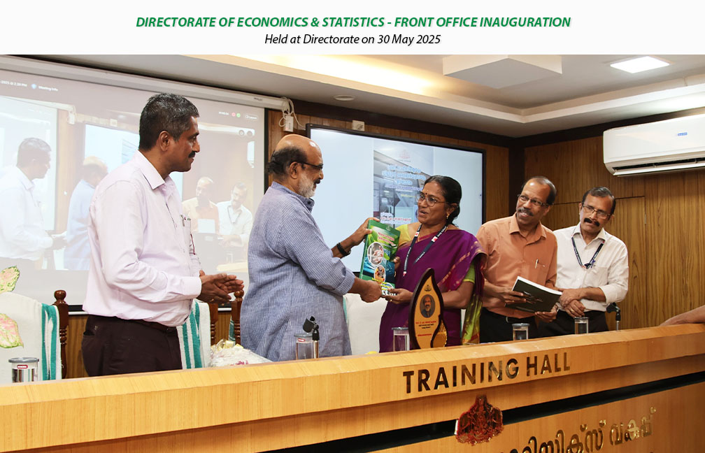 Front office inauguration held at Directorate on 30-05-2025, inaugurated by Dr. T M Thomas Isaac, Former Finance Minister Kerala.