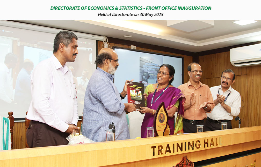 Front office inauguration held at Directorate on 30-05-2025, inaugurated by Dr. T M Thomas Isaac, Former Finance Minister Kerala.