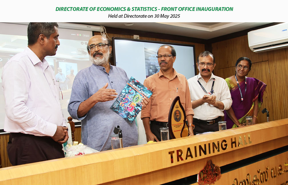 Front office inauguration held at Directorate on 30-05-2025, inaugurated by Dr. T M Thomas Isaac, Former Finance Minister Kerala.