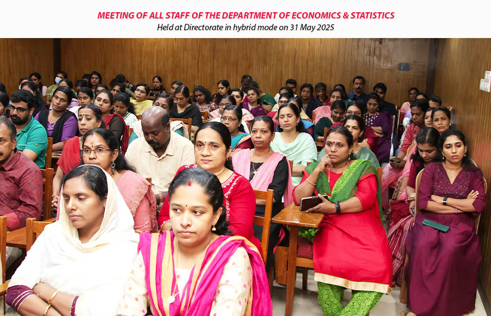 Meeting of all staff of the Department of Economics & Statistics held on 31-05-2025.