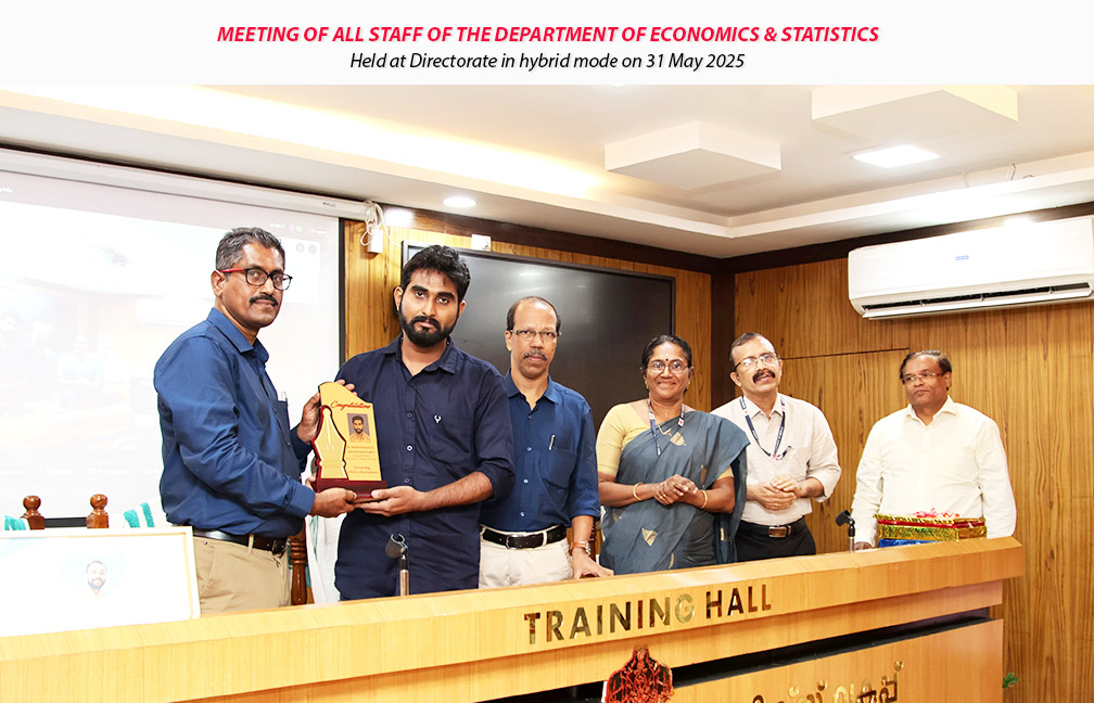 Meeting of all staff of the Department of Economics & Statistics held on 31-05-2025.
